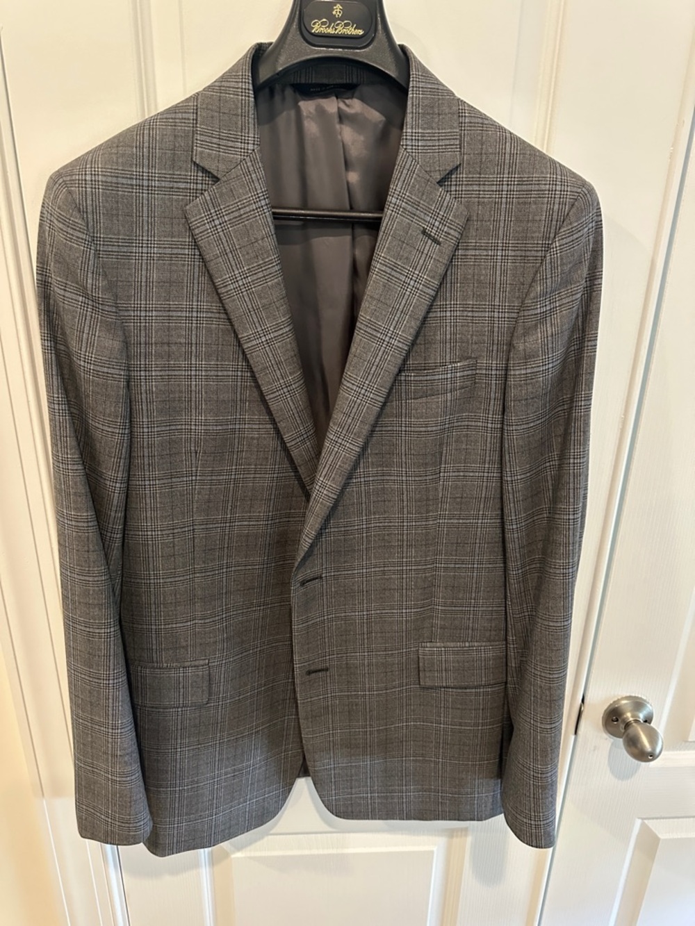 Brooks Brothers Gray Glen Plaid Sport Coat